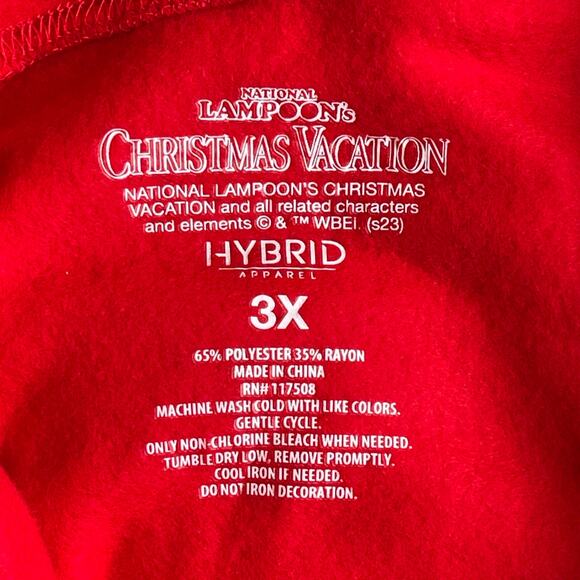 Hybrid Apparel GRISWOLD FAMILY VACATION Ugly Christmas Hoodie Sweatshirt Sz 3X - Picture 4 of 5